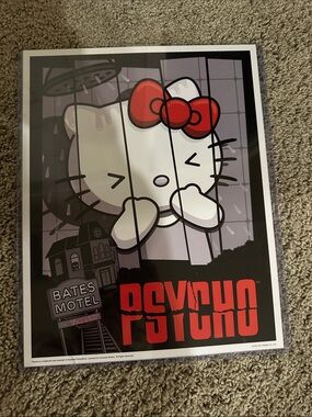 H&M Hello Kitty Graphic Poster - Red, White, Black
